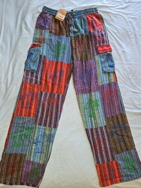 Stonewashed Dharke Patch Men’s Trousers in Size Medium from The Collection Royal
